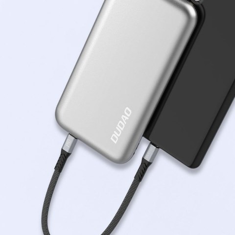 Kabel przewód płaski króki USB-C - USB-C L10C PD 100W 23cm czarny