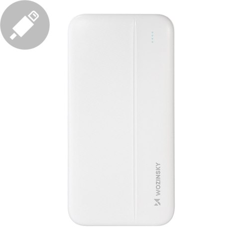 Powerbank Li-Po 10000mAh 2xUSB biały