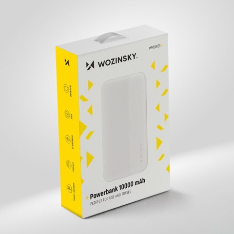 Powerbank Li-Po 10000mAh 2xUSB biały