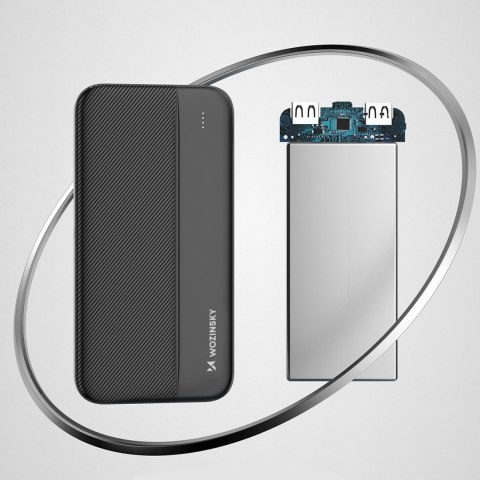 Powerbank Li-Po 10000mAh 2xUSB czarny