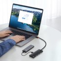 Lite Series przejściówka HUB USB-C 4x USB 3.0 25cm czarny