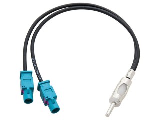 0224# Samochodowy adapter antenowy ford 2xfakra(m)-wtyk din