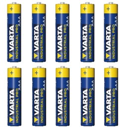 10x bateria R-03 LR03 AAA alkaliczne Varta Industrial