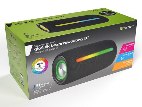 Głośniki TRACER Stripe TWS BT RGB