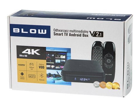 77-306# Android tv box blow bluetooth v2.1 pilot smart z klawiaturą