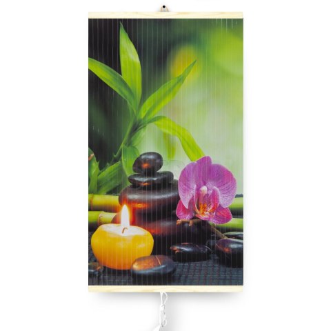 Grzejnik na podczerwień - giętki panel grzewczy 430W TRIO wzór 3 harmonia, wymiary 100x57cm z regulatorem