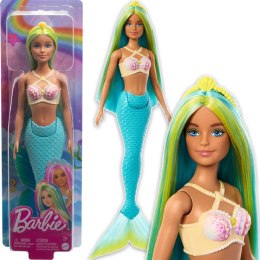 Barbie Syrenka Lalka Zielone Włosy HRR03