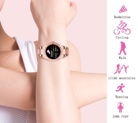 Smartwatch Damski Rubicon RNCE82 Różowy