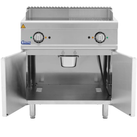 Płyta grillowa grill elektryczny podwójny z szafką 73.5 x 55 cm 10.8 kW