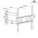 Uchwyt do telewizora Maclean, max vesa 400x400, długie ramię pasuje do zakrzywionych TV, 26-55", 30kg, MC-711N