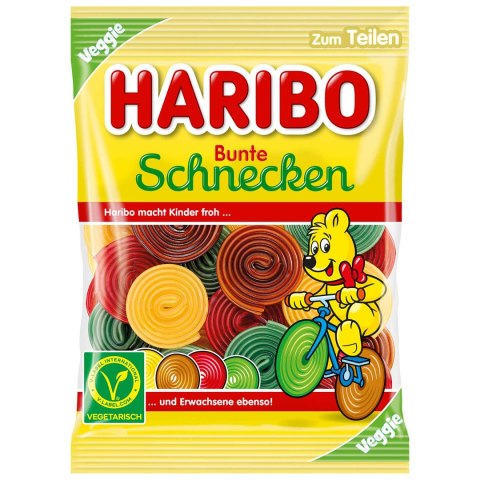 Haribo Bunte Schnecken Vege Żelki 160 g