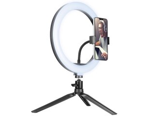 Lampa pierścieniowa TRACER RING 26cm z mini statywem