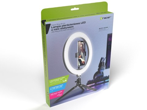 Lampa pierścieniowa TRACER RING 26cm z mini statywem