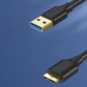 Kabel przewód do dysku USB-A 3.0 - Micro USB-B SuperSpeed 5Gb/s 2m czarny