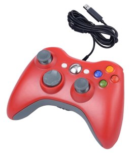 KX13C Pad do pc dual shock xbox styl red