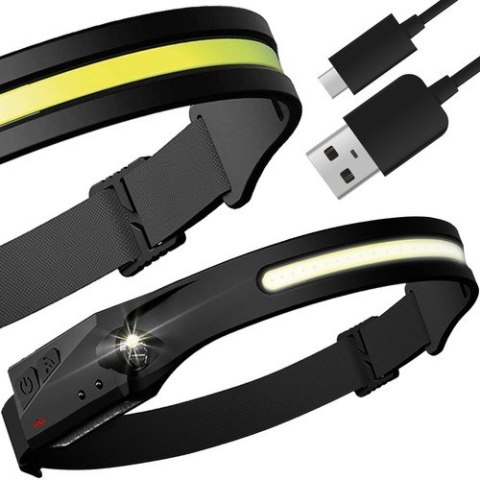 Latarka czołowa LED USB Trizand 21652