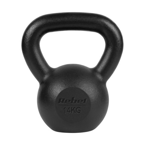 Kettlebell żeliwny 14kg, REBEL ACTIVE