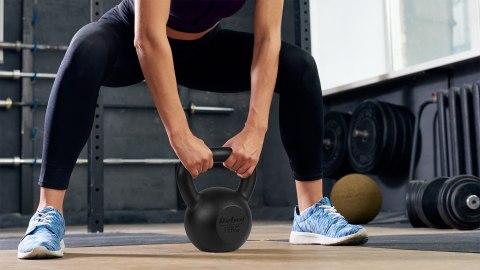 Kettlebell żeliwny 14kg, REBEL ACTIVE