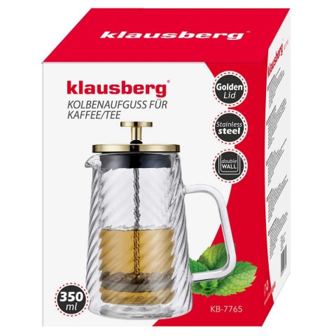 ZAPARZACZ TŁOKOWY DO KAWY/HERBATY TERMICZNY 350ml KLAUSBERG KB-7765