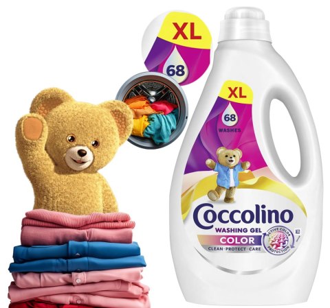 Coccolino Color XL Żel Do Prania Kolorowych Tkanin 68 Prań 2,72l