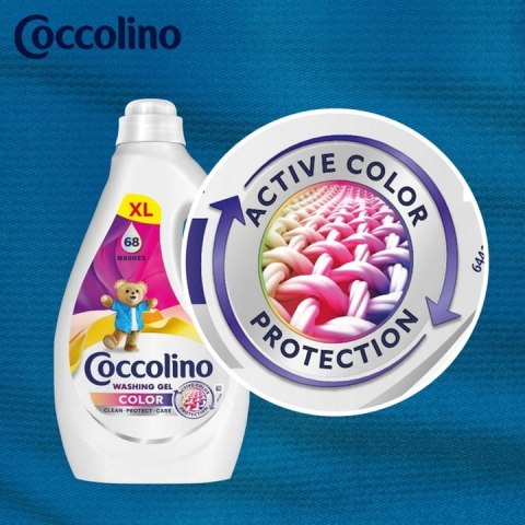 Coccolino Color XL Żel Do Prania Kolorowych Tkanin 68 Prań 2,72l