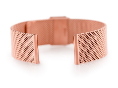 Bransoleta 302RG - siatka HQ - rosegold- 22mm