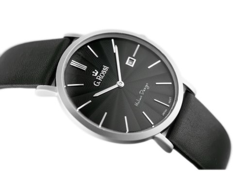 ZEGAREK MĘSKI G. ROSSI - 10853A - SLIM (zg184c) + BOX