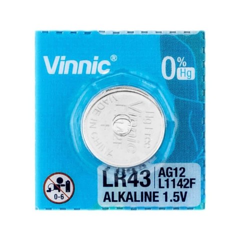 Bateria alkaliczna Vinnic LR1142/386/AG12