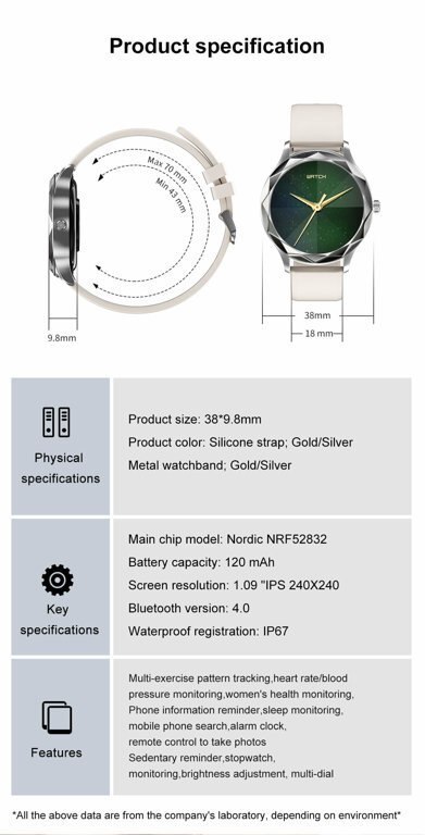 SMARTWATCH UNISEX PACIFIC 27-14 - CIŚNIENIOMIERZ (sy022k)