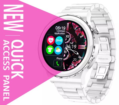 SMARTWATCH DAMSKI Rubicon RNCE92 - WYKONYWANIE POŁĄCZEŃ, CERAMIKA (sr038d)