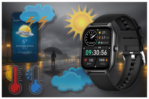 SMARTWATCH UNISEX Rubicon RNCF03 - ROZMOWY BLUETOOTH, ALWAYS ON DISPLAY (sr049e)