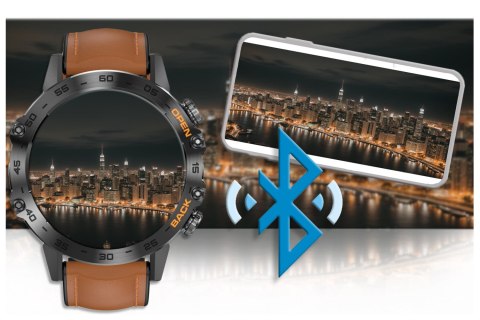 SMARTWATCH MĘSKI GRAVITY GT9-7 - WYKONYWANIE POŁĄCZEŃ, CIŚNIENIOMIERZ (sg021g)