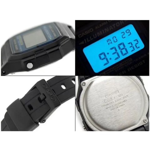 ZEGAREK MĘSKI CASIO F-105W-1AWYEF (zd186a) - KLASYKA + BOX