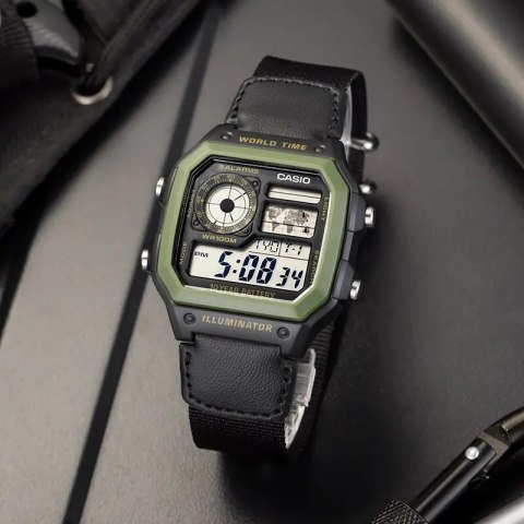 ZEGAREK MĘSKI CASIO Sports AE-1200WHB-1B + BOX (zd146d)