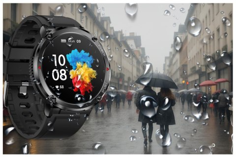 SMARTWATCH MĘSKI GRAVITY GT21-2 - BLUETOOTH CALL, DODATKOWY PASEK (sg025b)