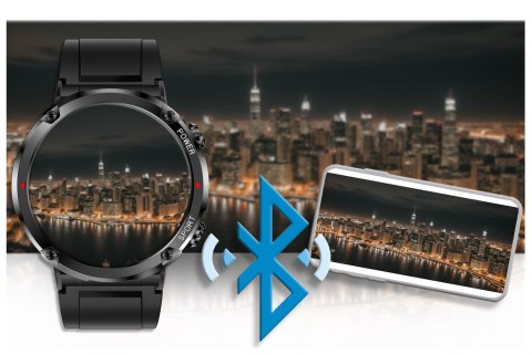 SMARTWATCH MĘSKI GRAVITY GT21-2 - BLUETOOTH CALL, DODATKOWY PASEK (sg025b)