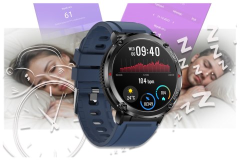 SMARTWATCH MĘSKI GRAVITY GT21-5 - BLUETOOTH CALL, DODATKOWY PASEK (sg025e)