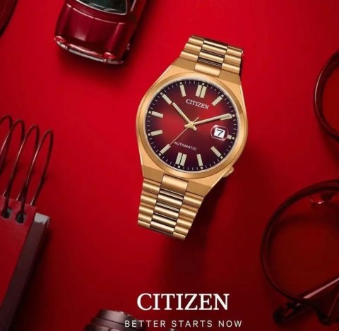 ZEGAREK MĘSKI CITIZEN Tsuyosa NJ0153-82X - AUTOMAT SZAFIR