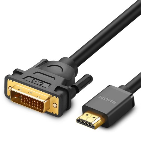 Dwukierunkowy kabel przewód HDMI - DVI 2m czarny