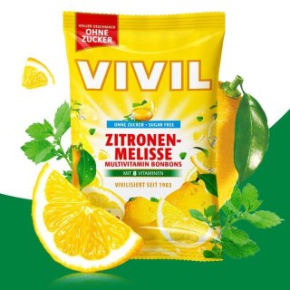 Vivil Zitronenmelisse Cukierki bez Cukru 120 g