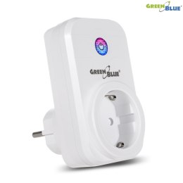 Zdalnie sterowane gniazdko WiFi Android iOS Alexa Google Home timer GreenBlue GB155G max 2000W 8 programów