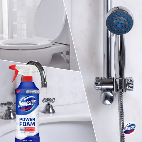 Domestos Power Foam Piana Do Mycia Toalety i Łazienki Arctic Fresh 435ml