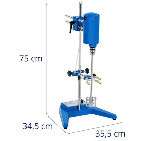 Mieszadło laboratoryjne mechaniczne z zaciskami do naczyń 30 l 1500 obr./min