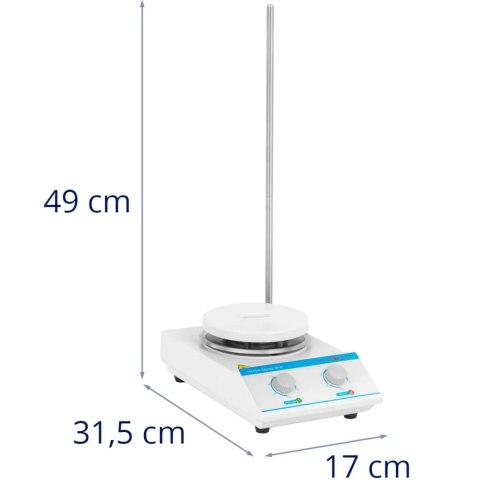 Mieszadło magnetyczne laboratoryjne z podgrzewaniem 5l do 1500 obr./min