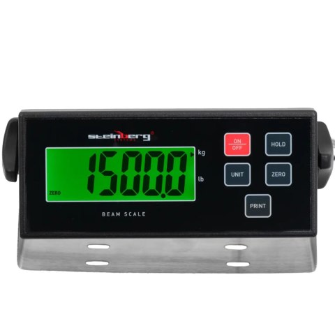 Waga płozowa belkowa paletowa LCD 1500 / 0.5 kg 121 x 84 cm