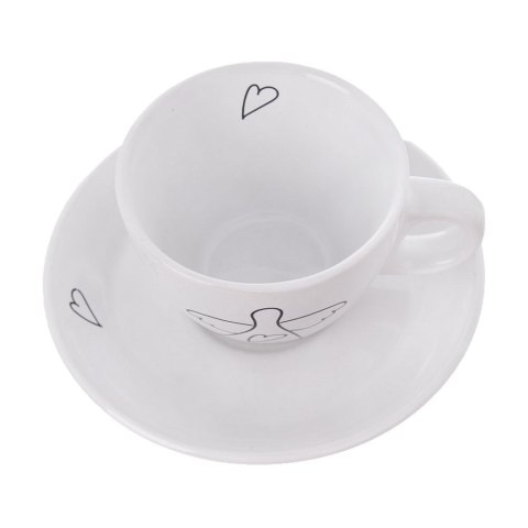 Filiżanka do kawy espresso porcelanowa biała 90 ml 2 sztuki