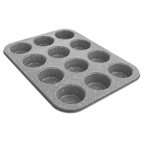 Forma do pieczenia muffinek na muffinki babeczki granitowa GRANDE na 12 szt 35x26 cm