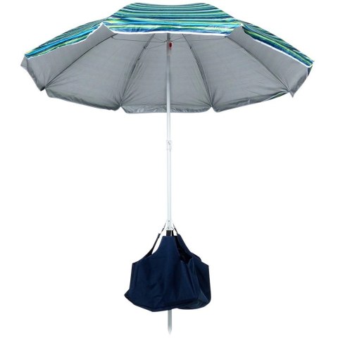 Parasol Plażowy z Podstawą Stojakiem Regulowany VILDE 147 cm