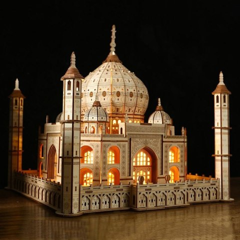 DREWNIANE PUZZLE 3D XXL TADŻ MAHAL LEGENDARNA ŚWIĄTYNIA MIŁOŚCI