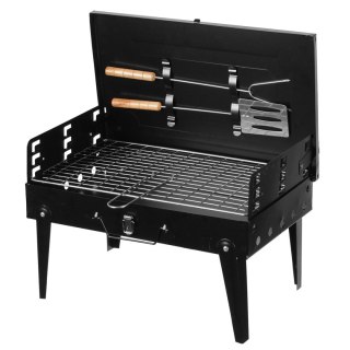 MINI GRILL WĘGLOWY TURYSTYCZNY PRZENOŚNY WALIZKA 2644